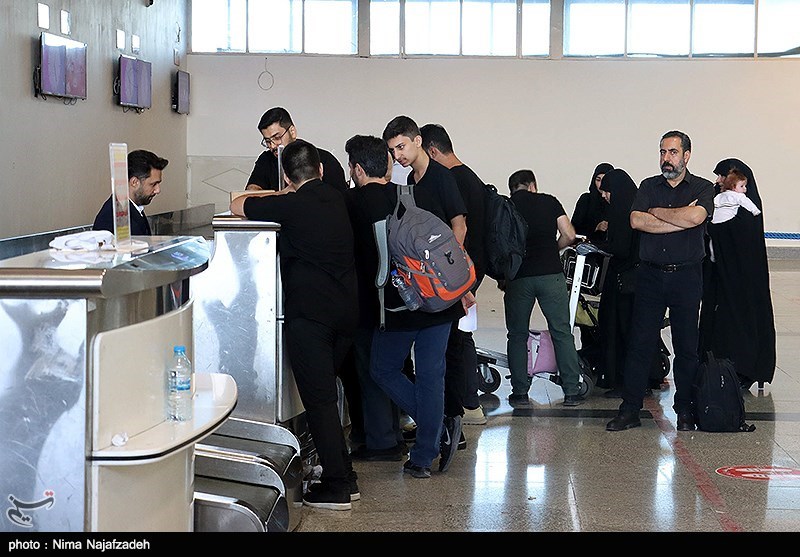  اعزام زائران اربعین حسینی از فرودگاه مشهدمقدس