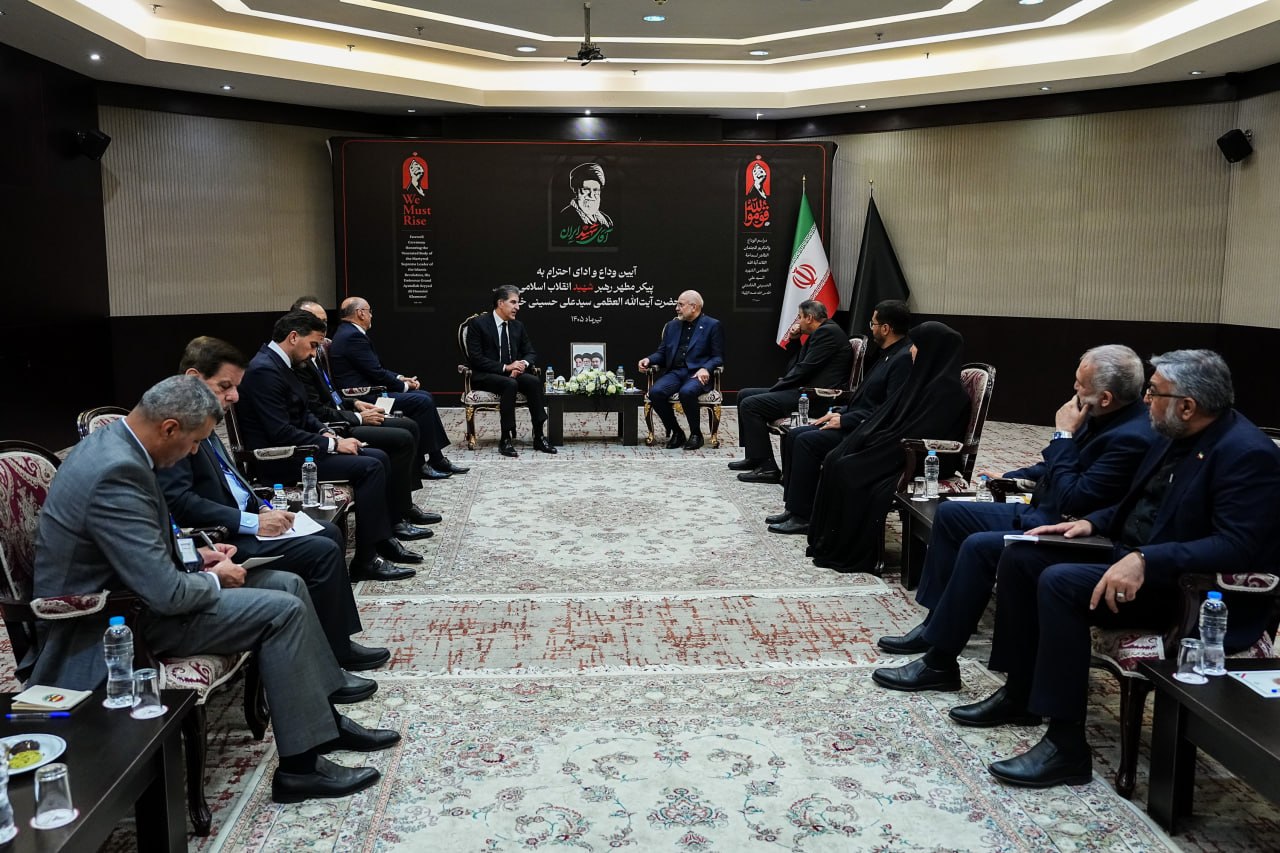 دیدار رئیس اقلیم کردستان عراق با قالیباف