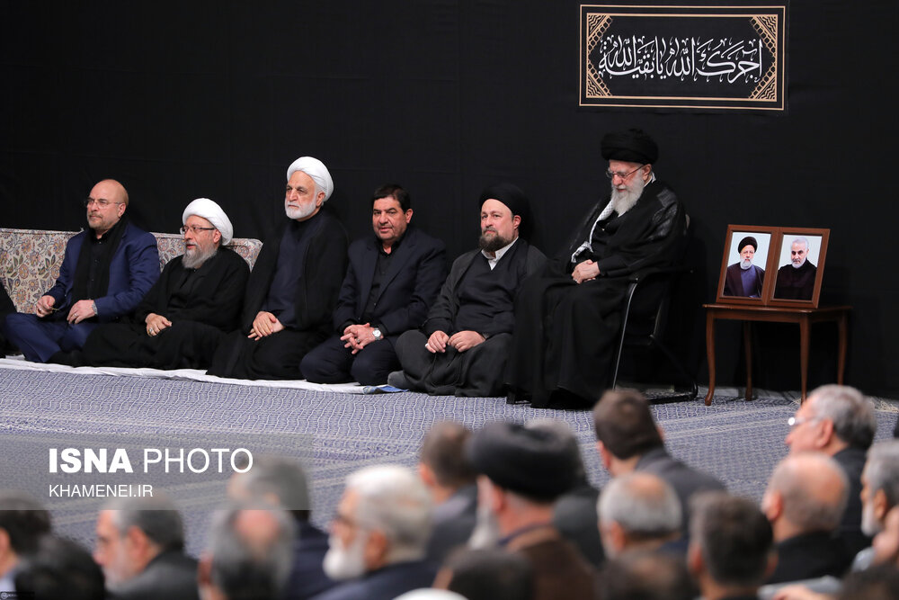  آخرین شب مراسم عزاداری حضرت اباعبدالله الحسین (ع) با حضور رهبری