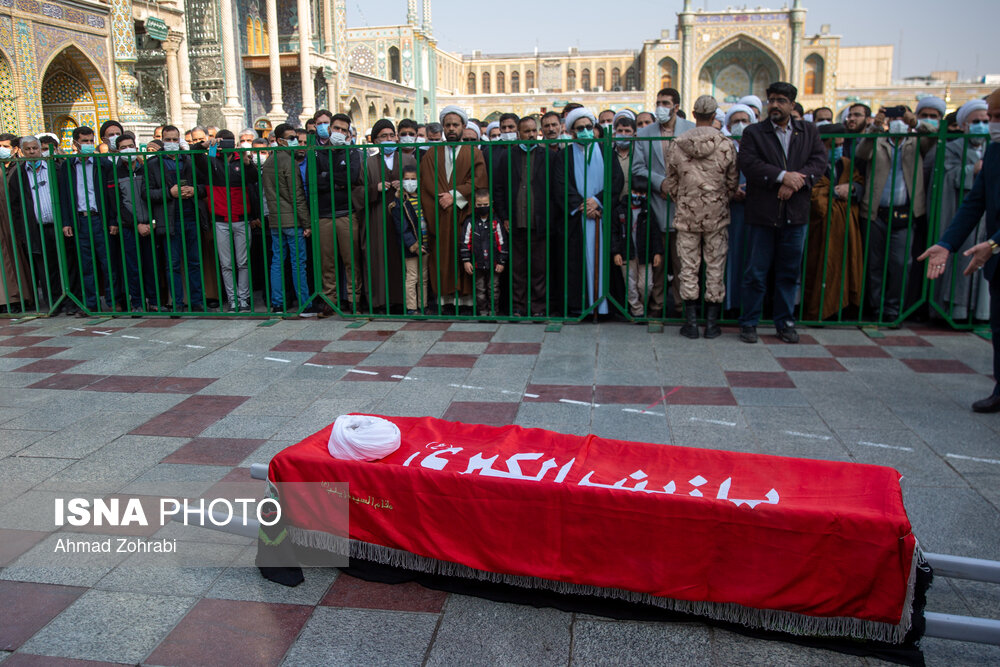  مراسم تشییع و تدفین آیت الله مجتهد شبستری در قم