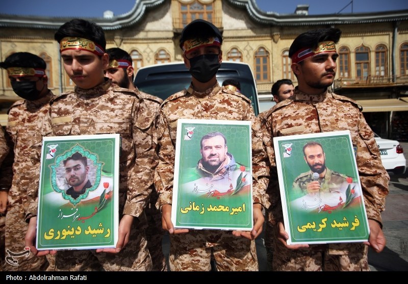 تشییع پیکر شهدای حملات رژیم صهیونیستی در همدان