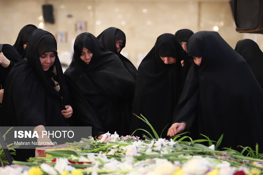 وداع با پیکر های مطهر شهدای گمنام در تبریز