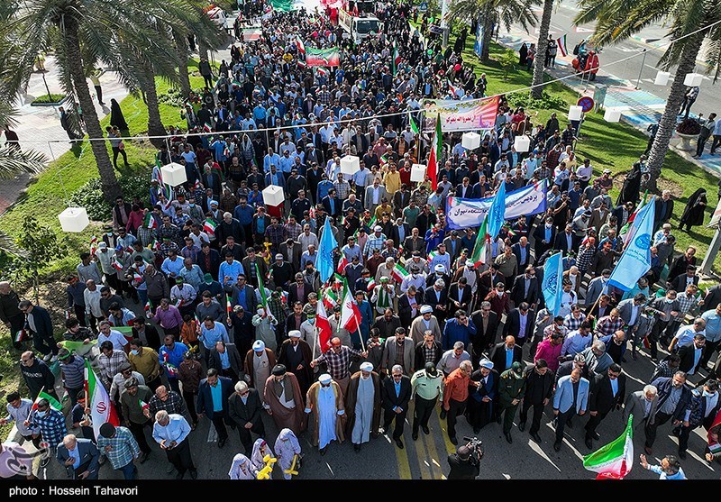 تصاویری از راهپیمایی ۲۲ بهمن در استانها 