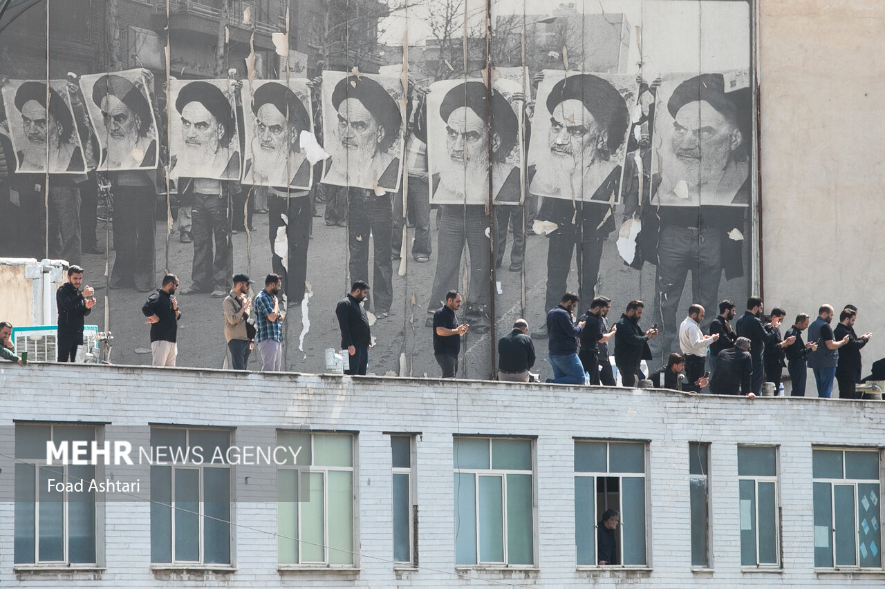 مراسم تشییع پیکر شهدای خدمت