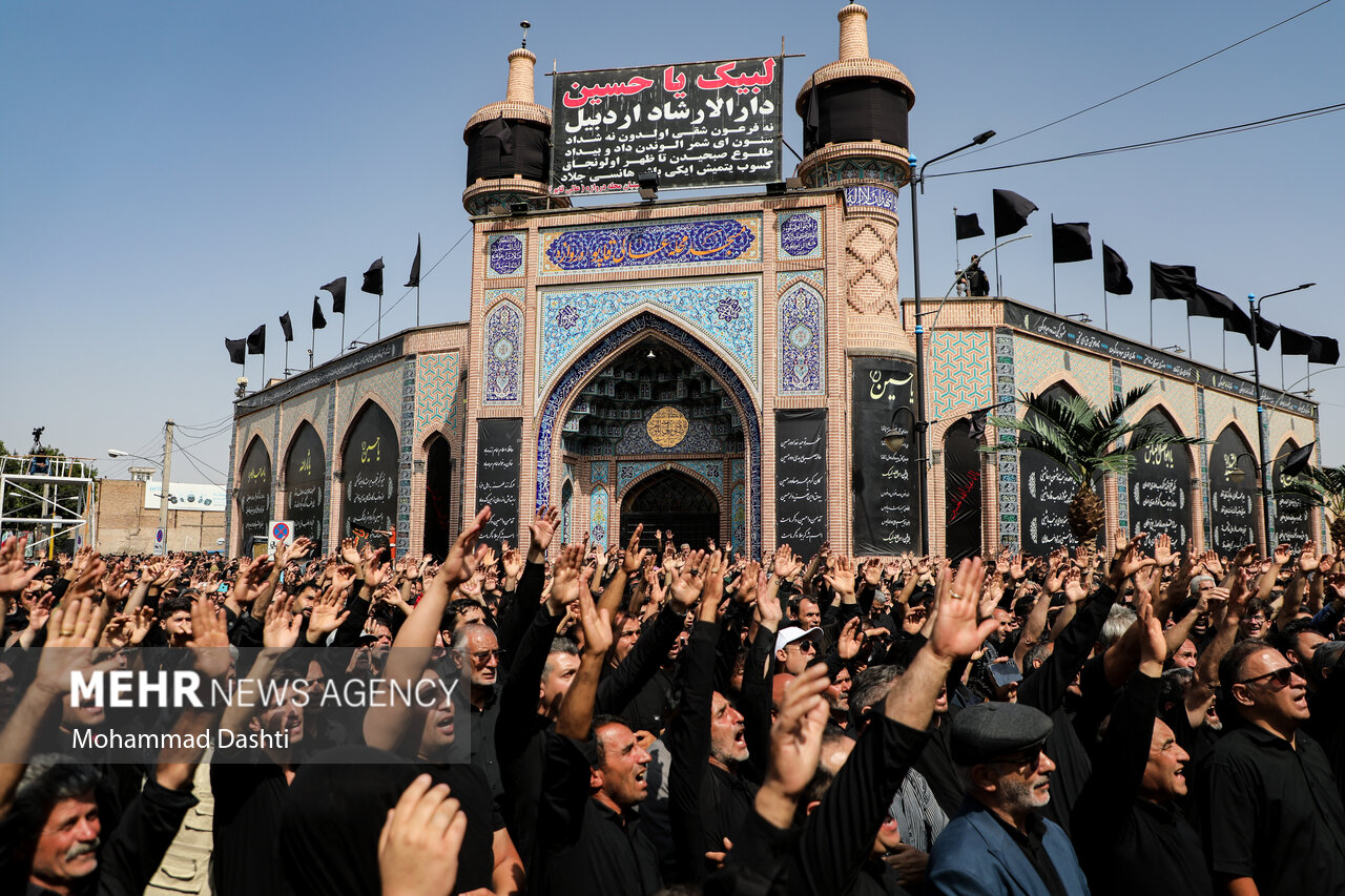 اجتماع عاشوراییان اردبیل در روز تاسوعا