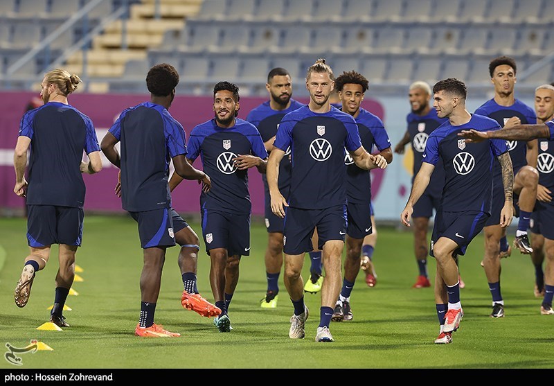 تمرین تیم ملی آمریکا 