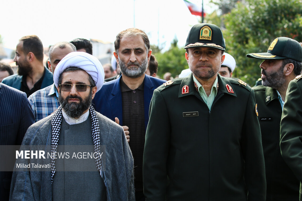 تشییع پیکر شهید امنیت «پویا رحمت‌طلب ضیابری»