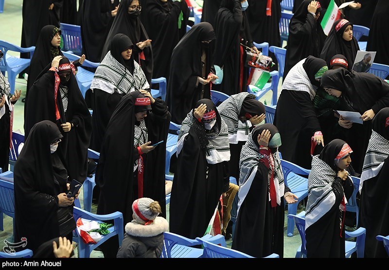 اجتماع بزرگ دختران حاج قاسم در ورزشگاه آزادی