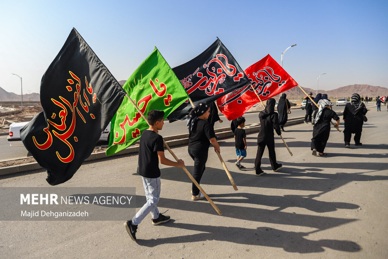 مراسم جاماندگان اربعین در استان‌ها