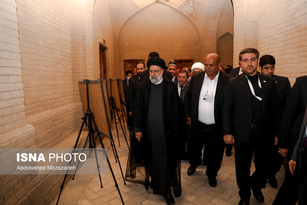 حضور رییسی در مسجد «پنجاب» سمرقند