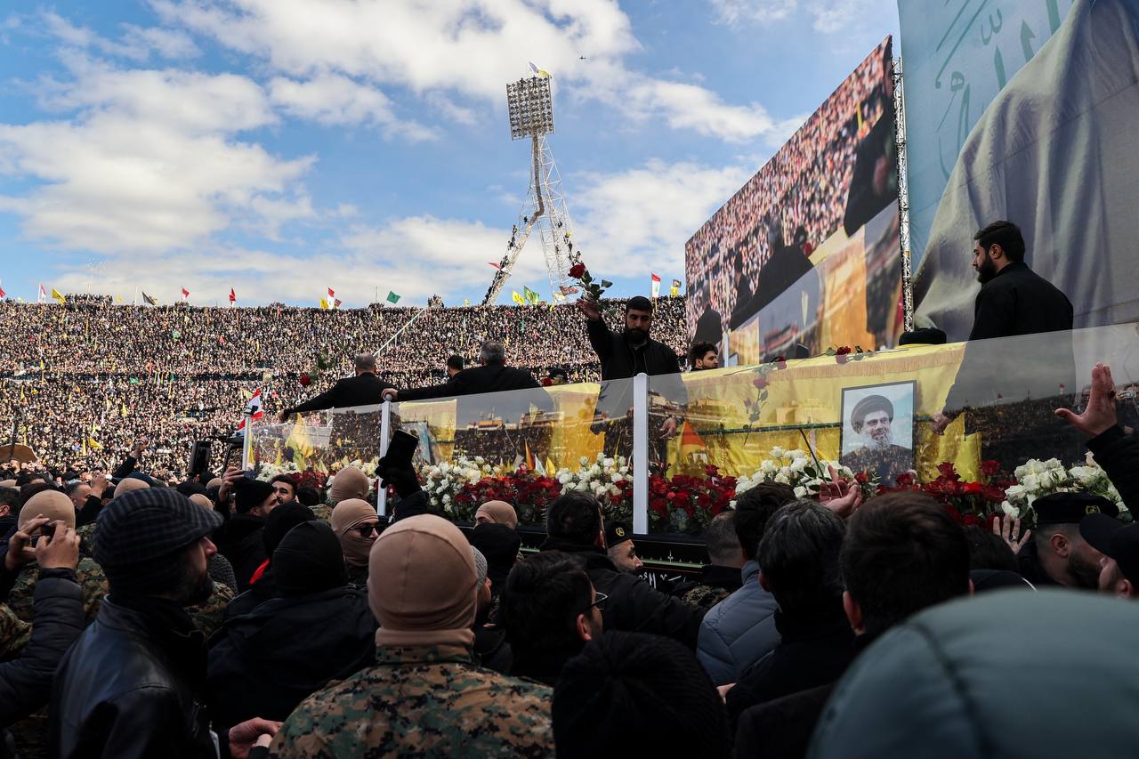 حضور قالیباف در مراسم تشییع پیکر رهبران شهید مقاومت