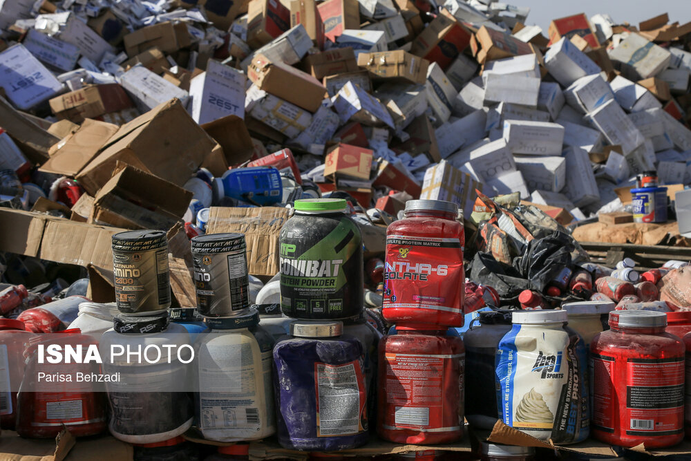 امحا کالای قاچاق در تهران