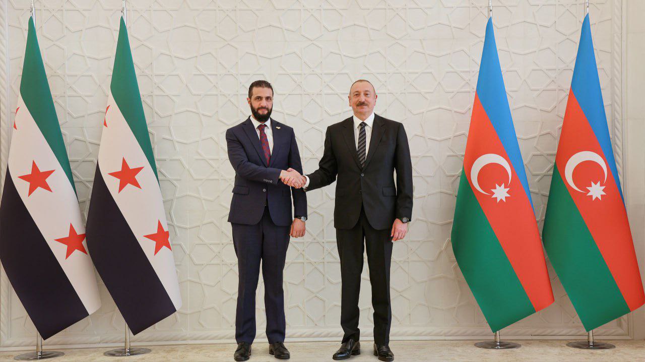 دیدار احمد الشرع با علی اف