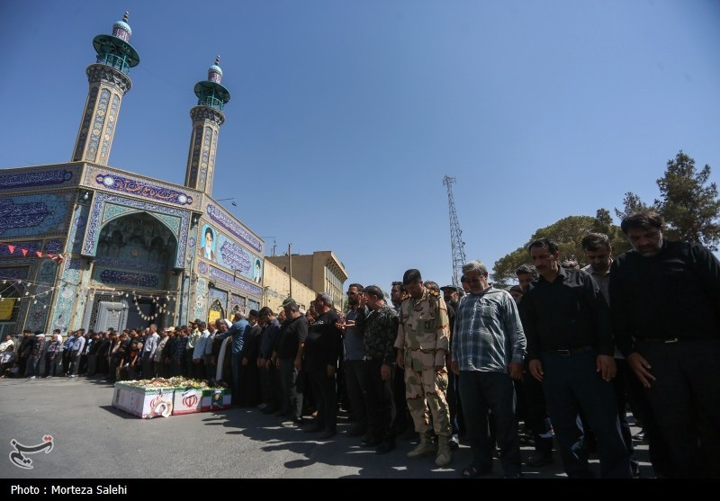 تشییع ۳ شهید حمله رژیم صهیونیستی در نجف آباد اصفهان