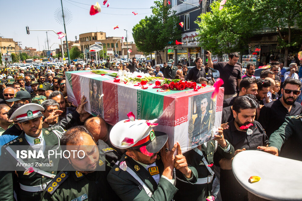 مراسم تشییع شهید فراجا - قم