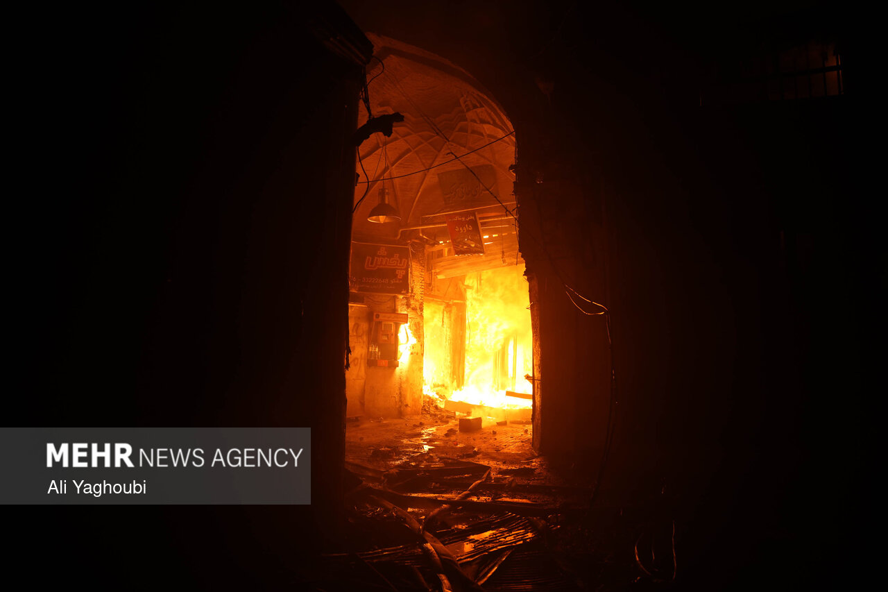 تخریب‌ اموال توسط اغتشاشگران در رشت