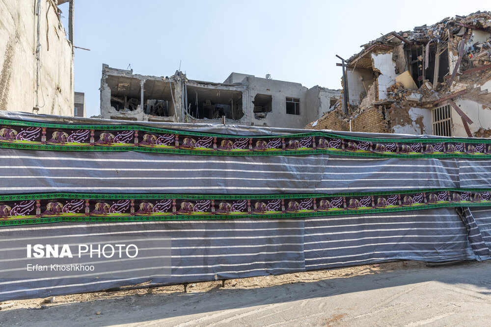 منازل مسکونی خسارت دیده منطقه ۴ تهران در جنگ تحمیلی ۱۲ روزه