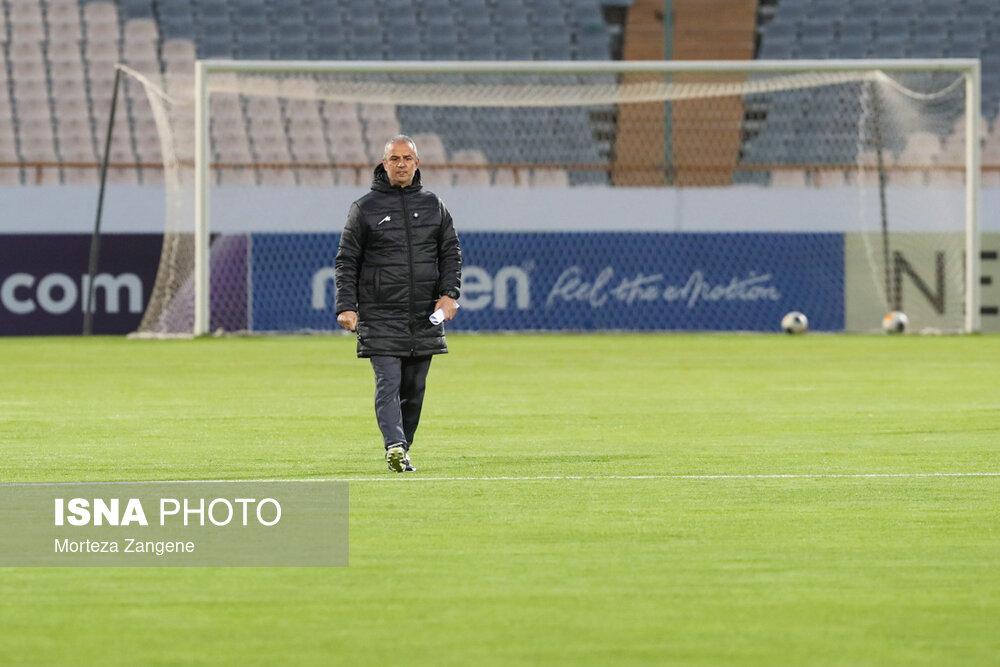 تمرین تیم پرسپولیس پیش از بازی با النصر
