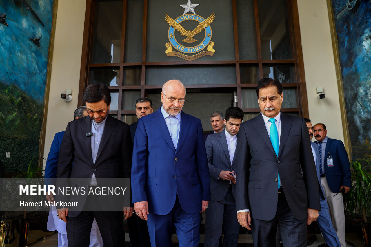 اولین روز سفر رئیس مجلس به پاکستان