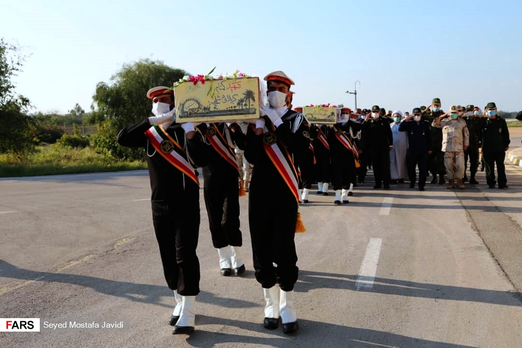 تشییع دو شهید گمنام