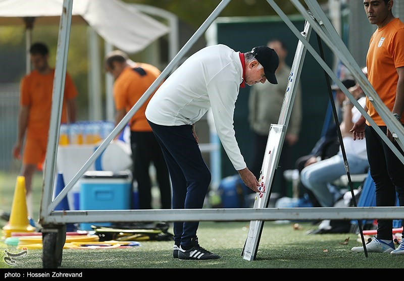 تمرین تیم‌ ملی فوتبال