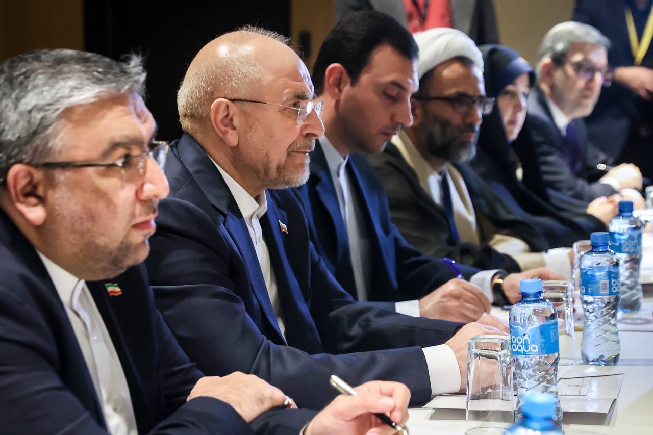 دیدار طارق حمید الطایر با قالیباف در آذربایجان - باکو