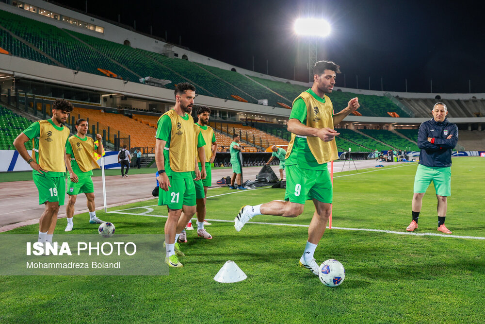 تمرین تیم ملی فوتبال ایران
