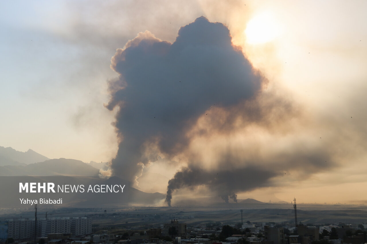 تصاویری از حمله رژیم غاصب صهیونیستی به کرمانشاه