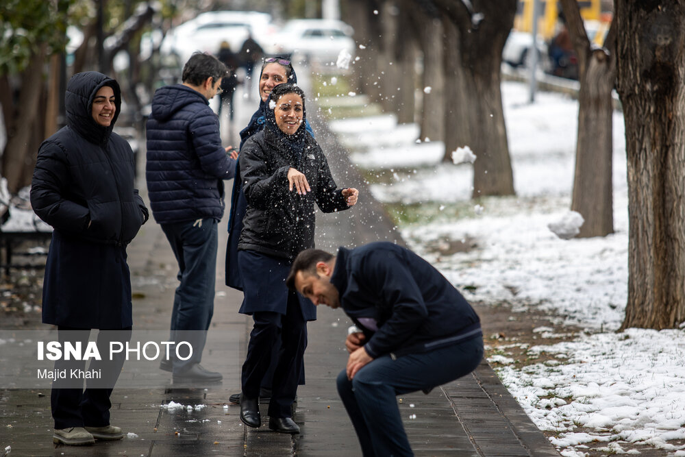 بارش برف در تهران