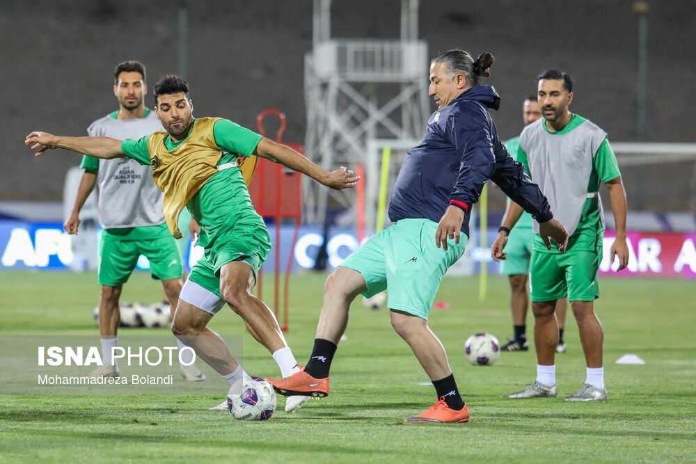 تمرین تیم ملی فوتبال ایران