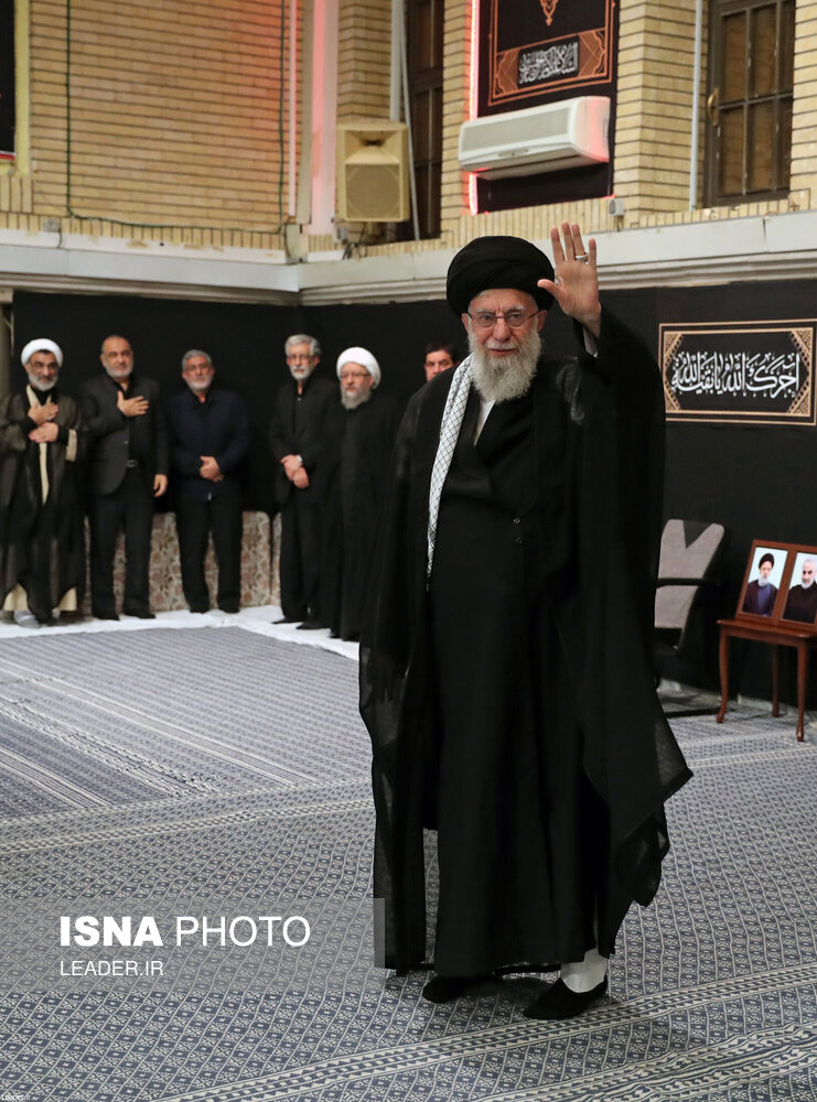  آخرین شب مراسم عزاداری حضرت اباعبدالله الحسین (ع) با حضور رهبری
