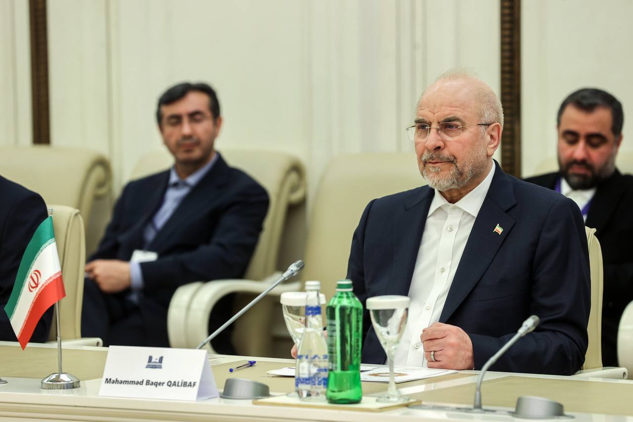 دیدار رئیس مجلس ملی جمهوری آذربایجان با قالیباف در باکو