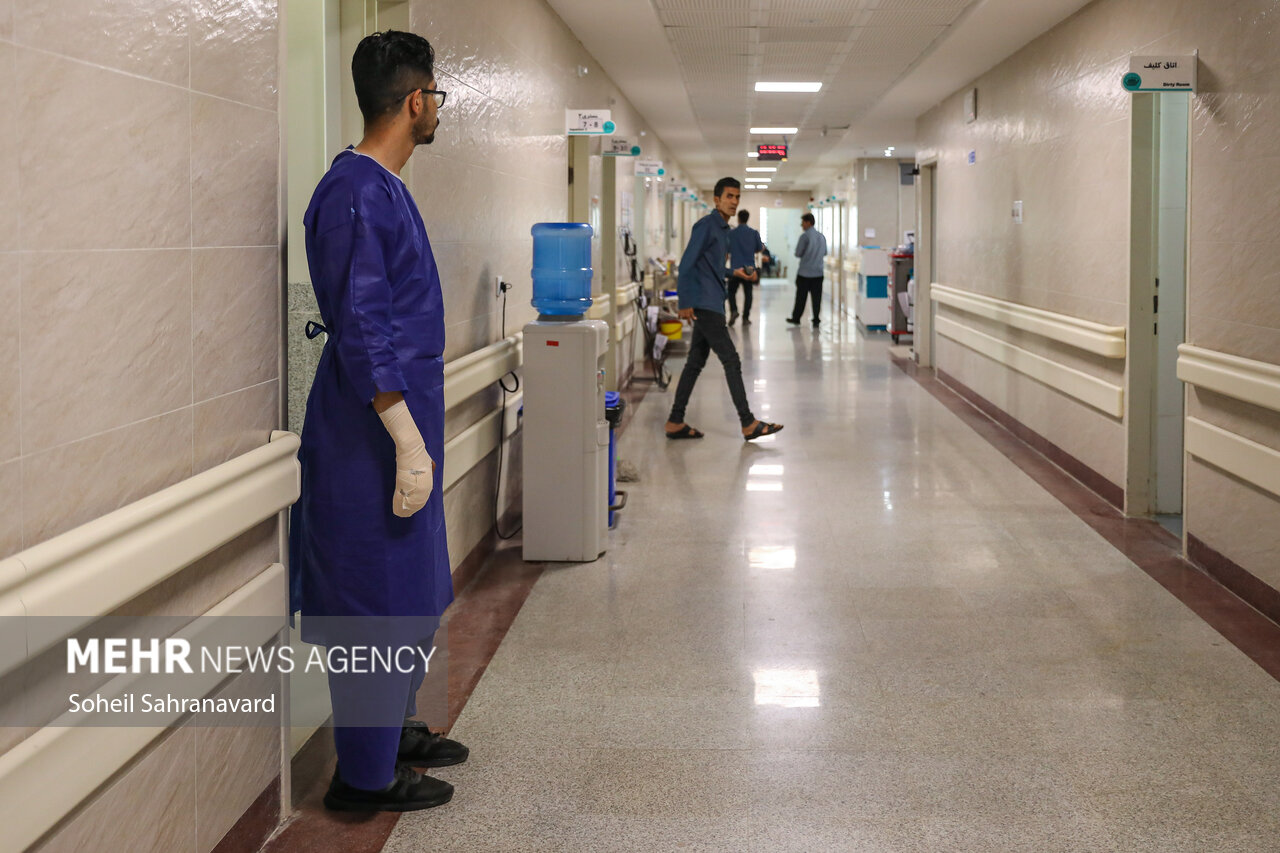 مصدومان حادثه بندر شهید رجایی