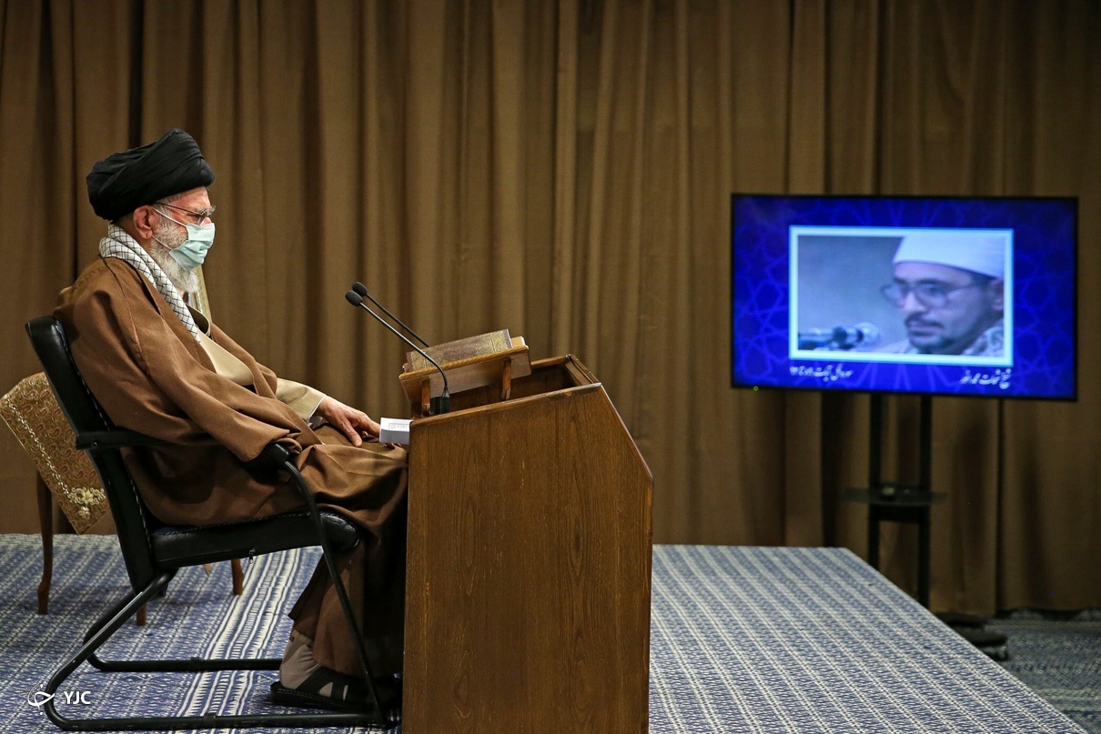 حضور رهبر انقلاب در مراسم انس با قرآن کریم
