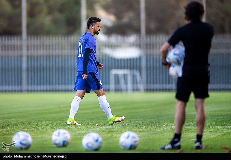 تمرین تیم‌ ملی فوتبال