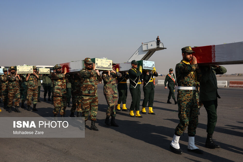 آیین استقبال از پیکرهای مطهر شهدای گمنام - مشهد