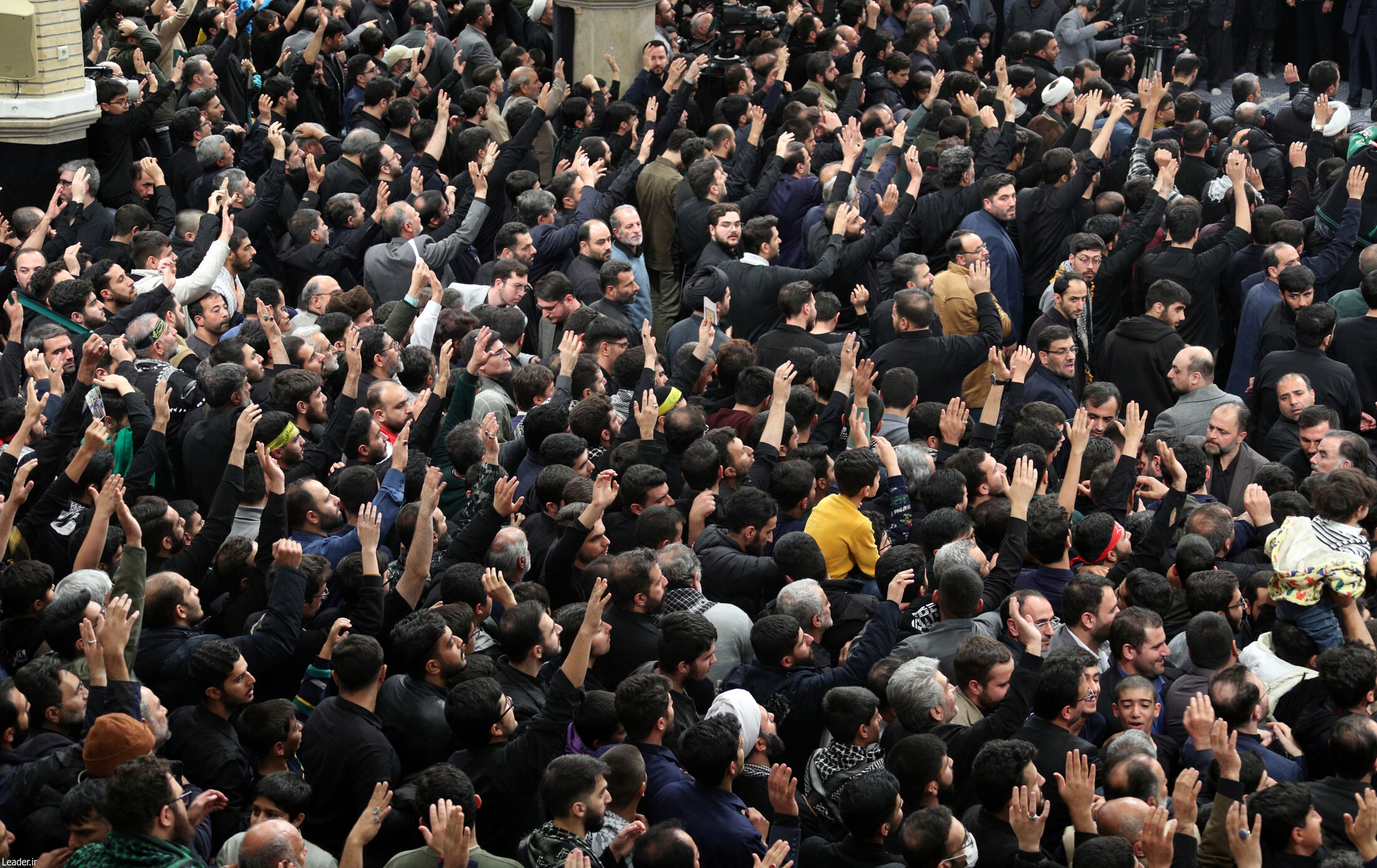 آخرین شب مراسم عزاداری حضرت فاطمه‌ در حسینیه امام خمینی