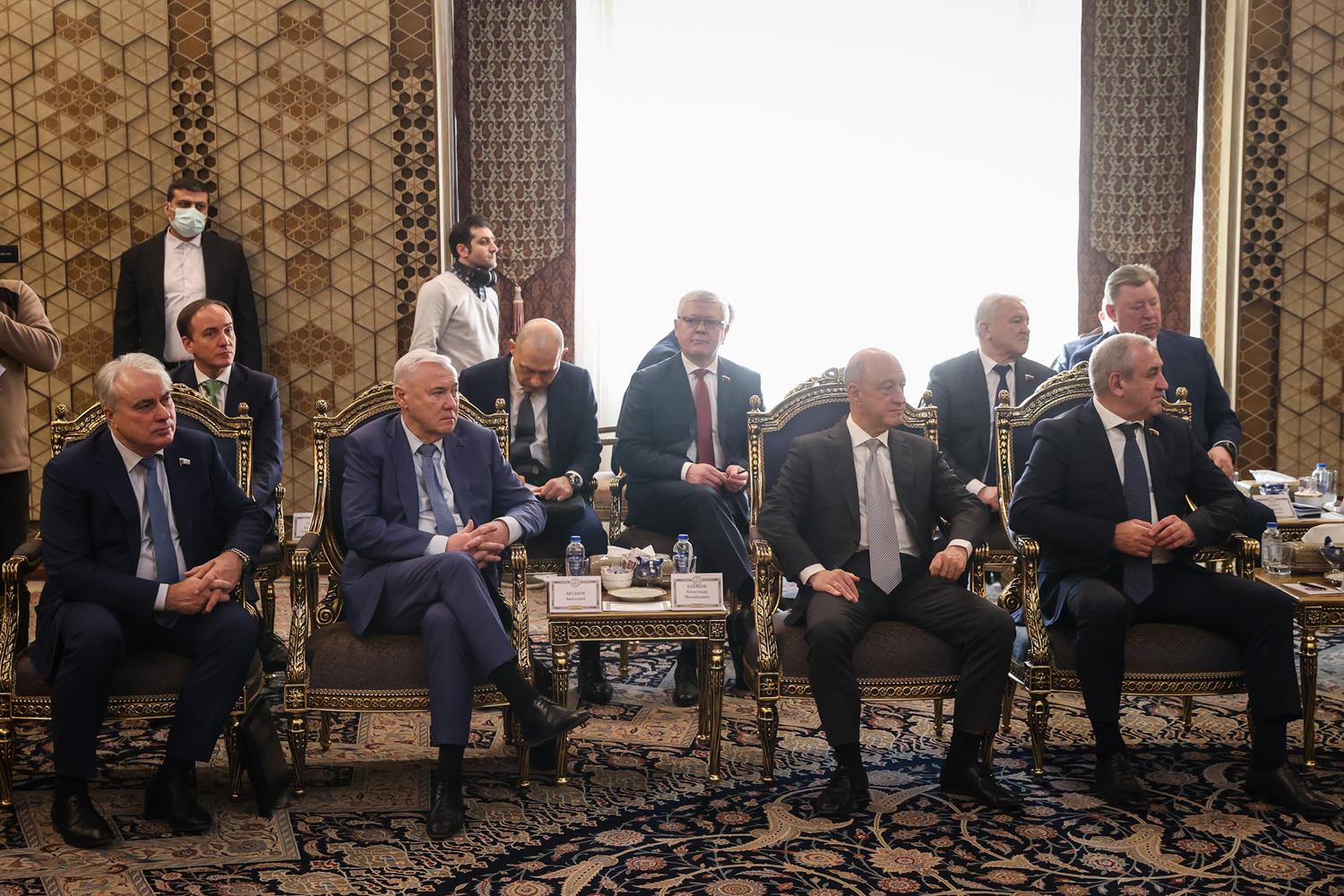 دیدار رؤسای پارلمان‌های ایران و روسیه