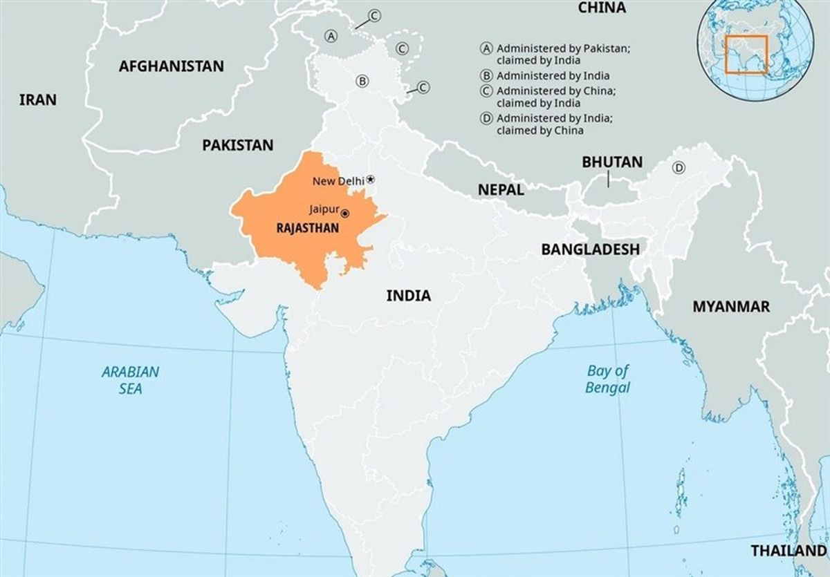 سقوط جنگنده هندی در نزدیکی مرز پاکستان