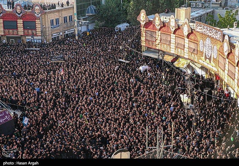 تصاویری از دسته عزاداری حسینیه اعظم زنجان