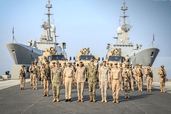 رزمایش دریایی عربستان و آمریکا در جده