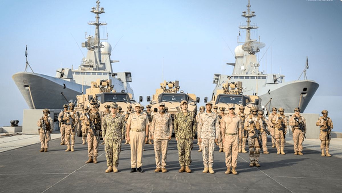 رزمایش دریایی عربستان و آمریکا در جده