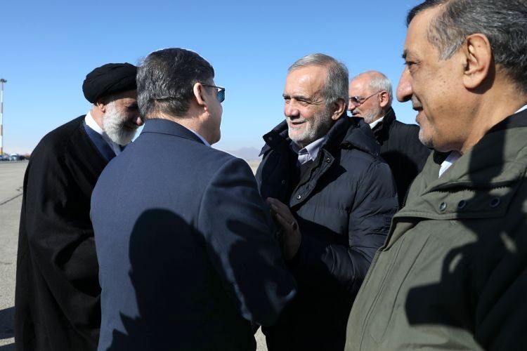 تصاویر: ورود رئیس‌جمهور به شهرکرد