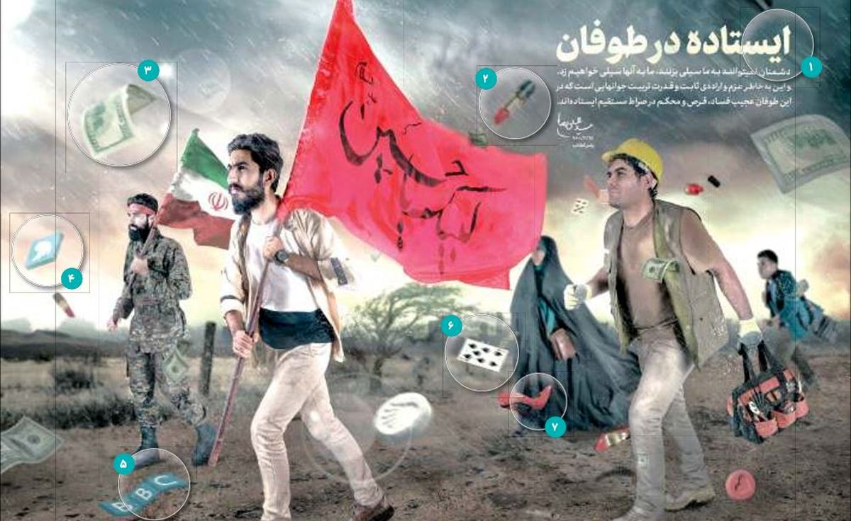 نشانه شناسی روزنامه جام جم از پوستر سایت رهبرانقلاب