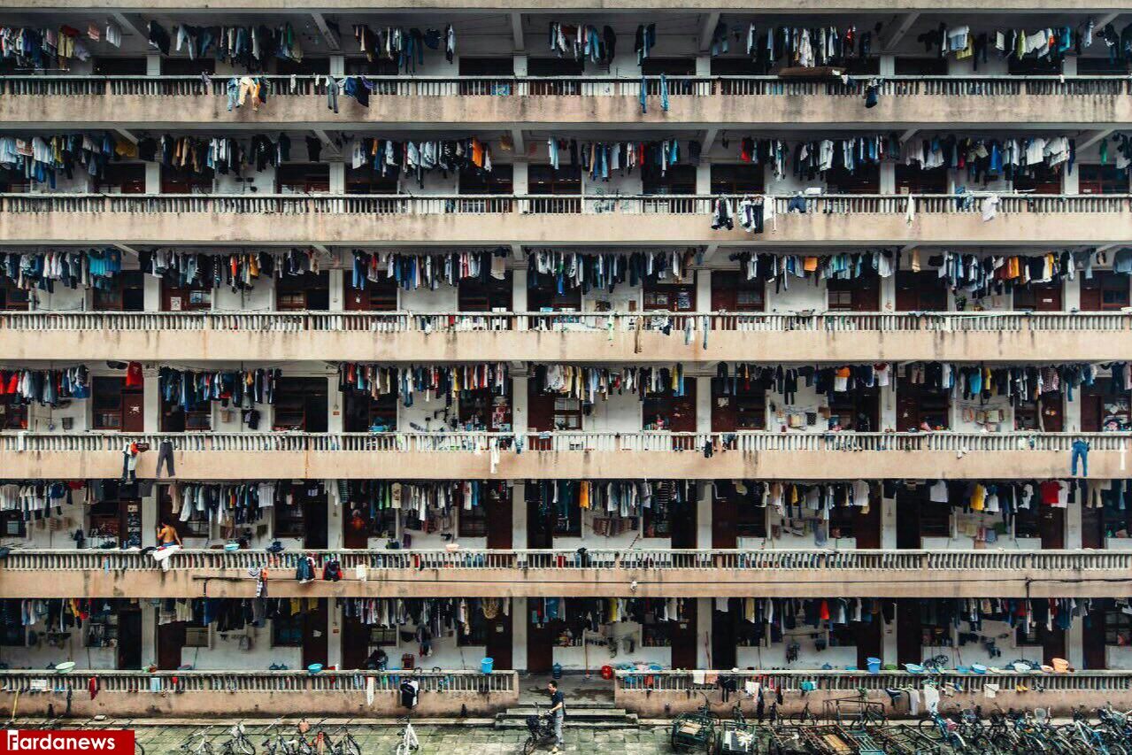 عکس: خوابگاه دانشجویی در گوانگژو چین