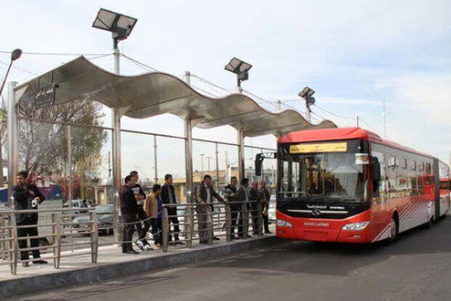 بازداشت جیب بر اتوبوس BRT تهران
