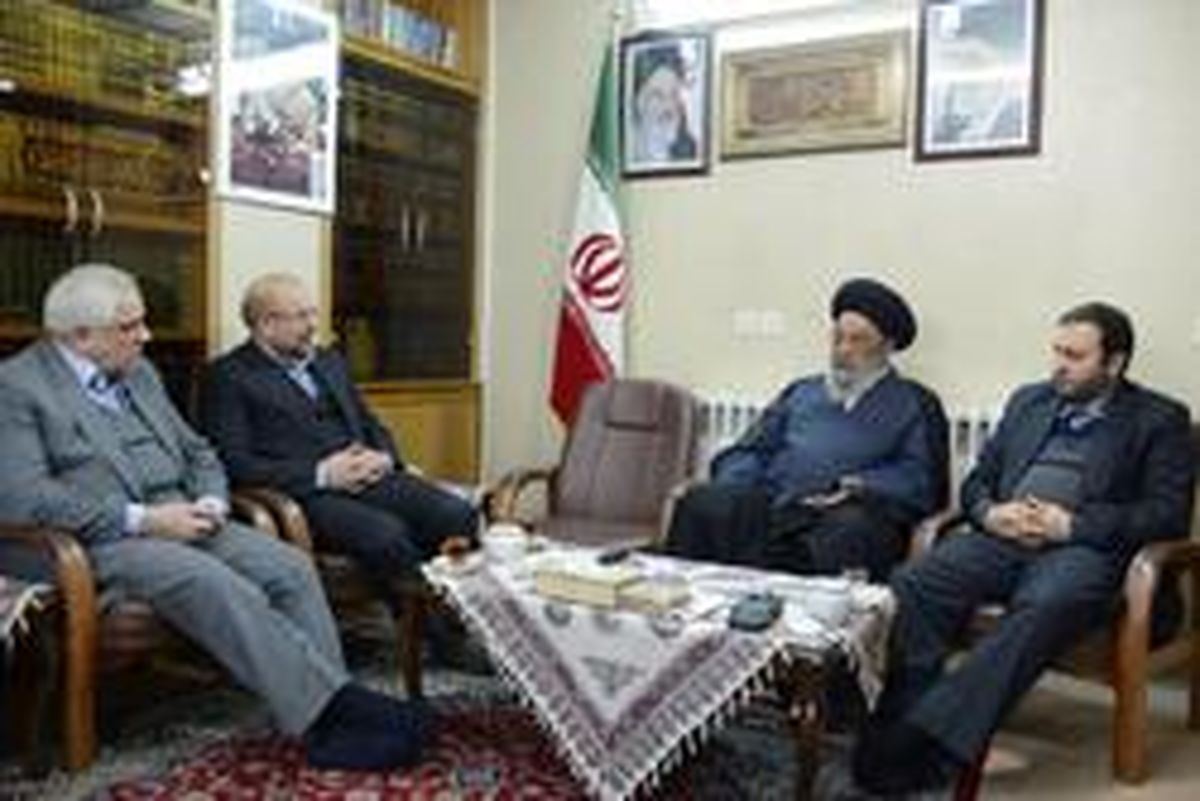 تصاویر: ديدار قاليباف با آیت الله طباطبایی نژاد