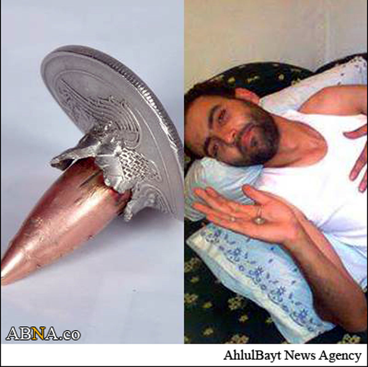 سکه ای که ناجی سرباز سوری شد/تصاویر