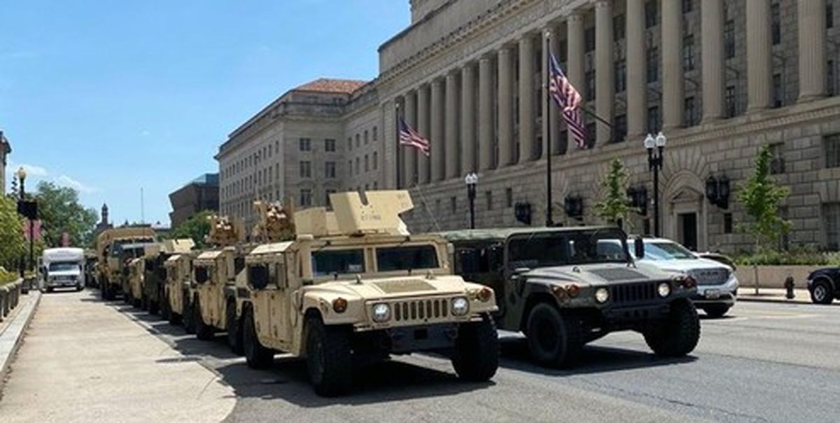 اوضاع خیابان‌های آمریکا در آستانه مراسم تحلیف بایدن +فیلم