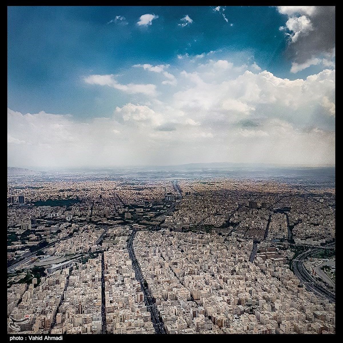 تصویری هوایی از وضعیت نامناسب تهران